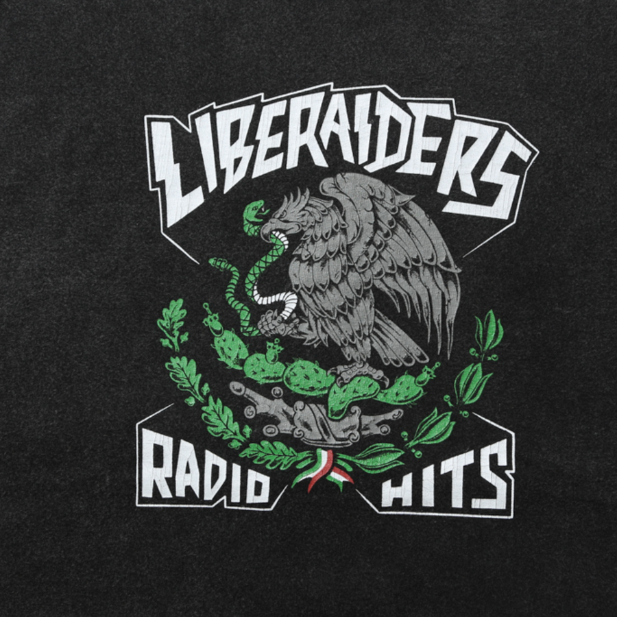 Liberaiders Radio Hits Logo Tee Black