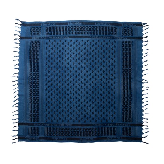 Liberaiders Uneven Dyed LR Jacquard Stole Blue