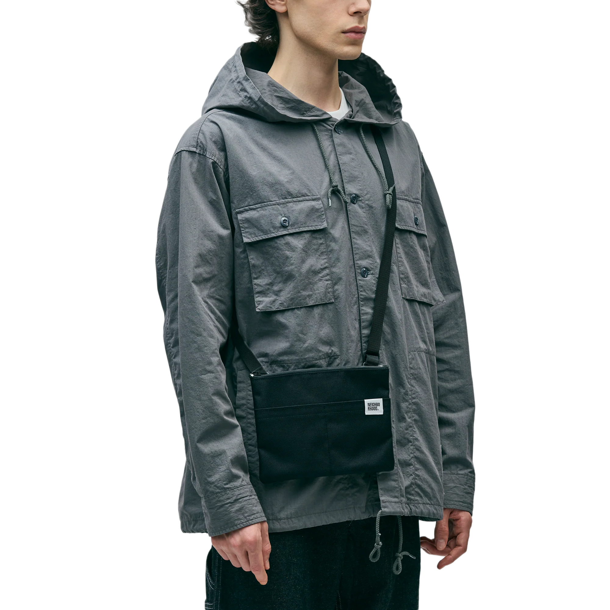 Neighborhood Mini Rectangle Bag Charcoal 252TQNH-CG05