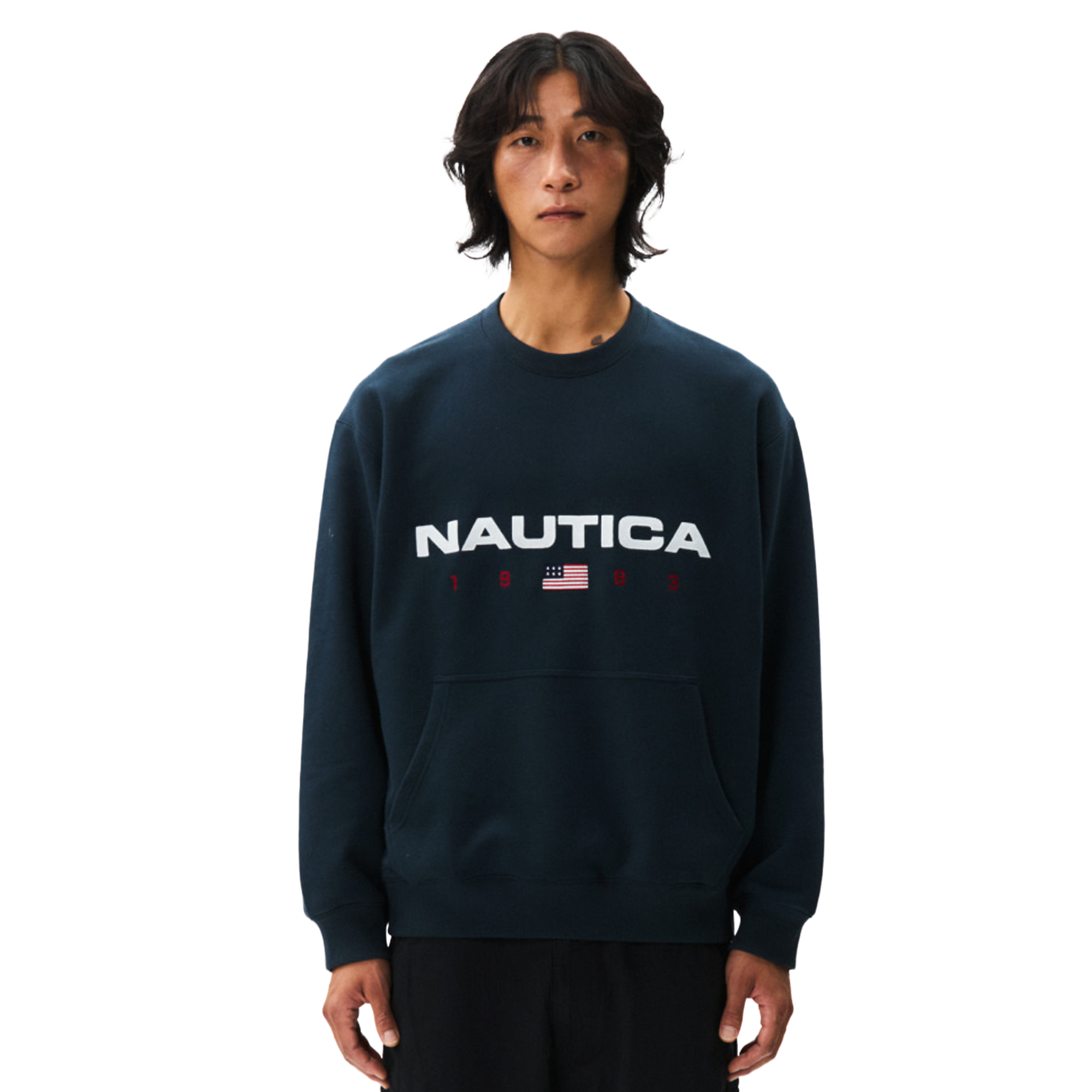 Nautica Korea 83Flag Sweatshirt Navy