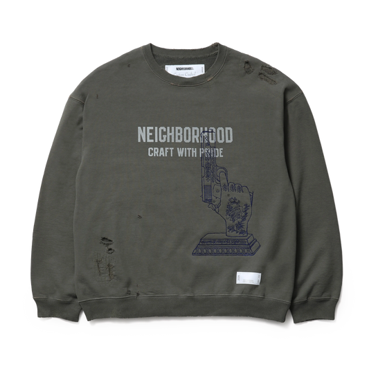 Neighborhood Savage Sweat Shirt L/S Olive Drab