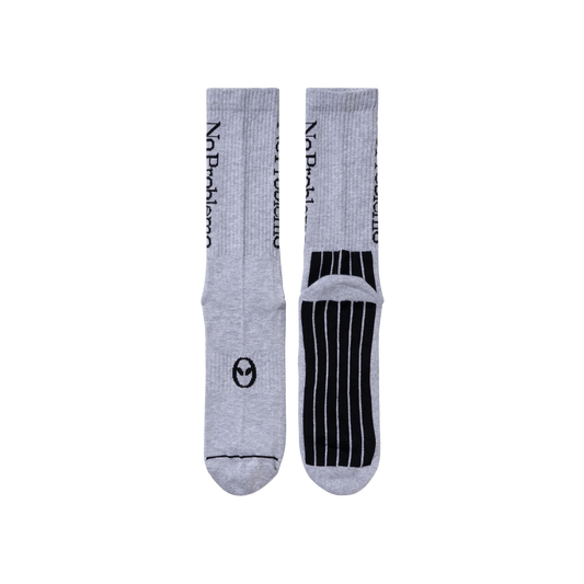 No Problemo Socks Grey Marl