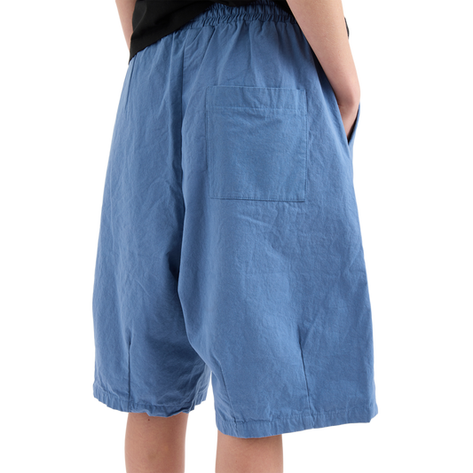 Pseushi Elasticated Cotton Shorts Pond