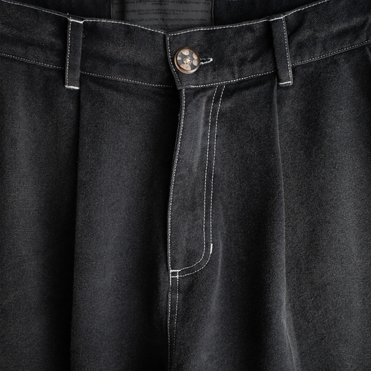 Jungles Jungles Sun Bleached Slant Pant Washed Black