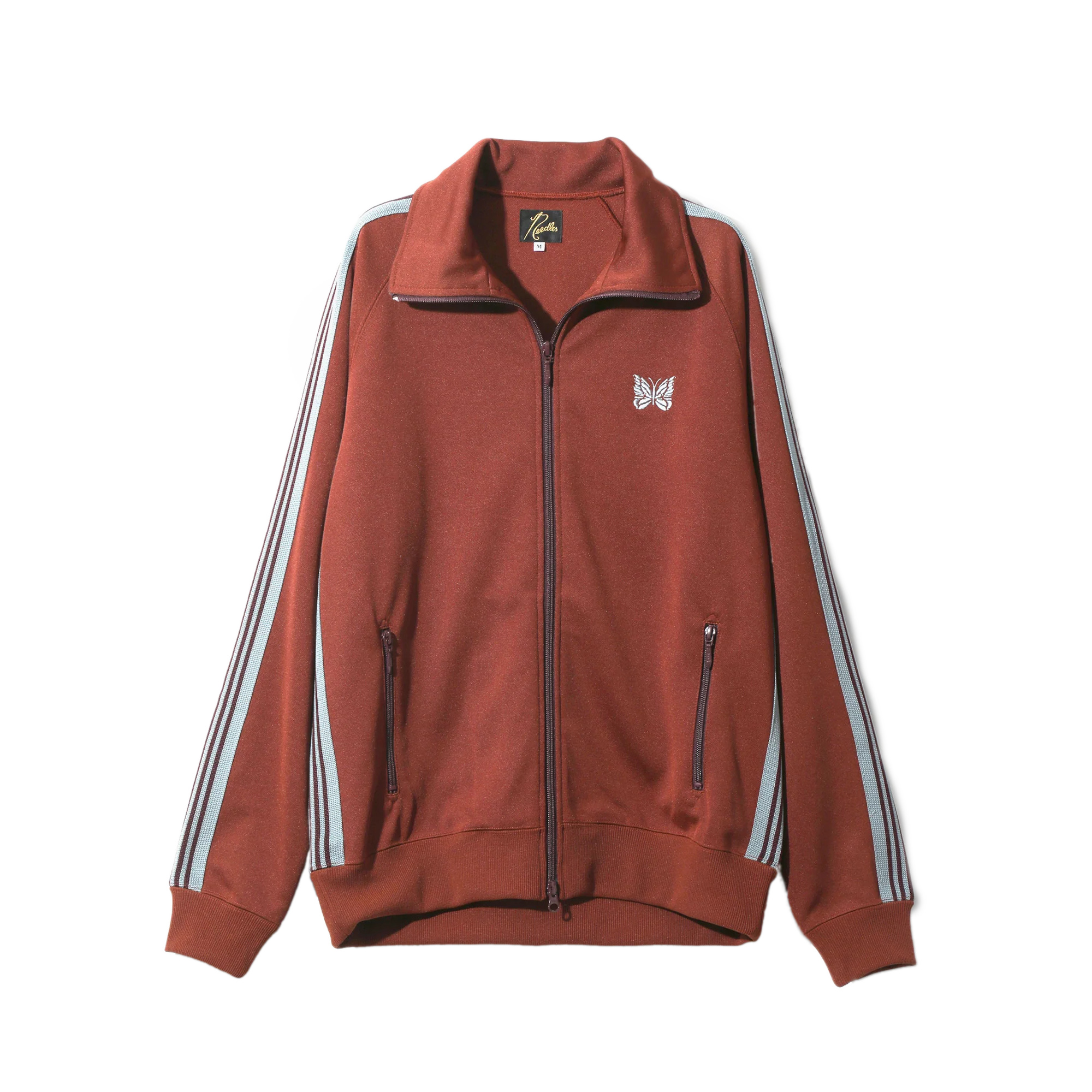 Needles Track Jacket Poly Smooth Rust