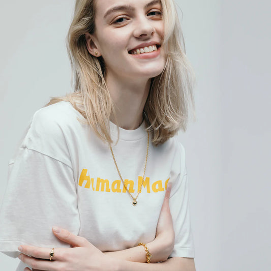 Human Made Heart Silver Earrings Gold HM29GD069G