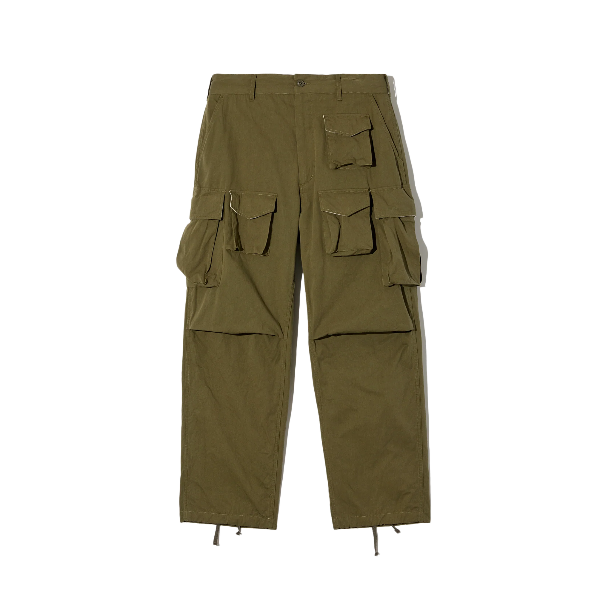 Engineered Garments FA Pant Olive Cotton Sanded Cloth