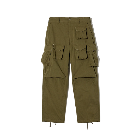 Engineered Garments FA Pant Olive Cotton Sanded Cloth