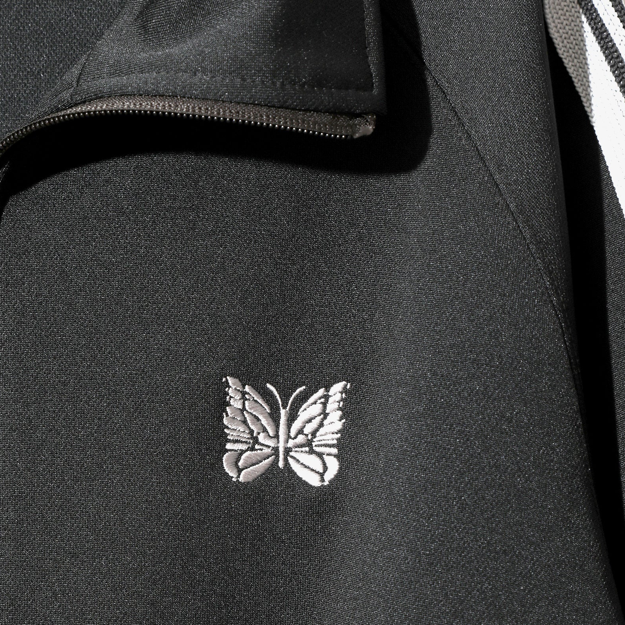 Needles Track Jacket Poly Smooth Charcoal