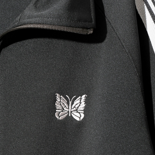 Needles Track Jacket Poly Smooth Charcoal