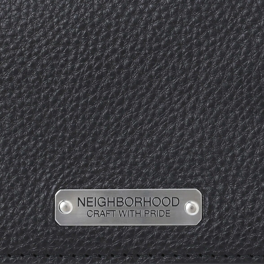 Neighborhood Leather Card Case Black 252MVNH-AC02