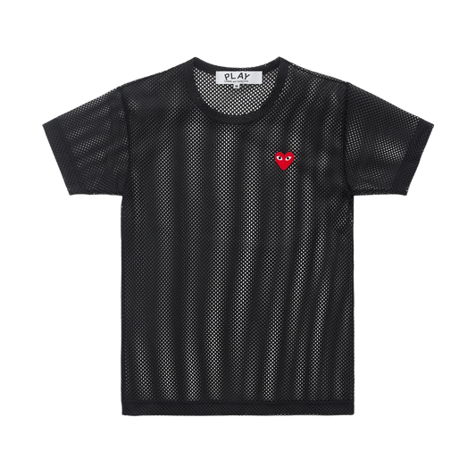 Comme Des Garcons Play Mesh T-Shirt Black AX-T351-051-1