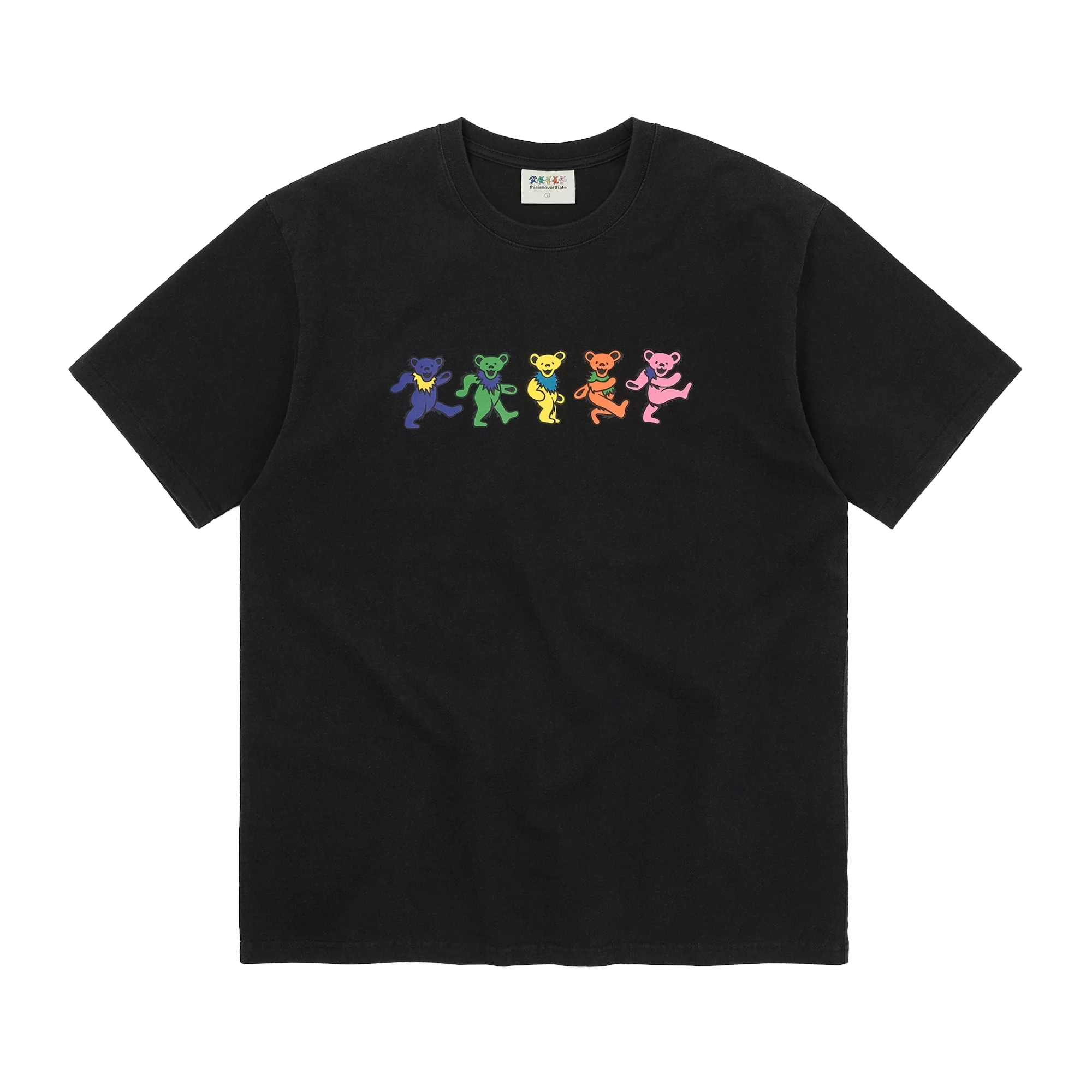 thisisneverthat x Grateful Dead Dancing Bears T-Shirt Black
