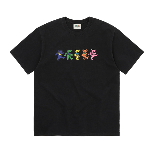 thisisneverthat x Grateful Dead Dancing Bears T-Shirt Black