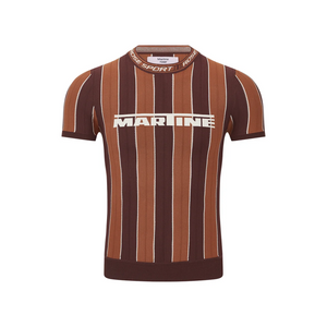 Martine Rose Logo Tight T-Shirt Brown