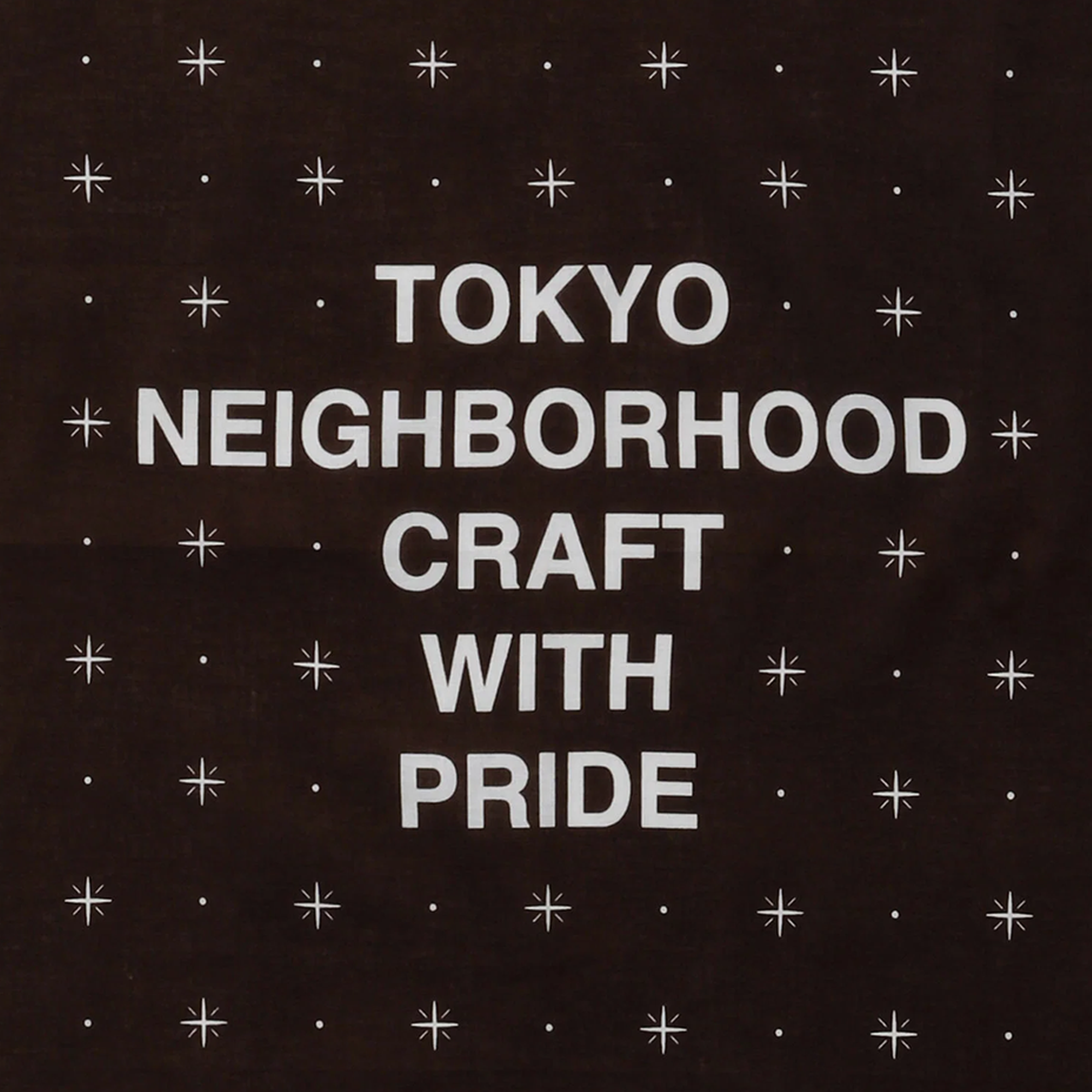 Neighborhood Line Pattern Bandana Brown