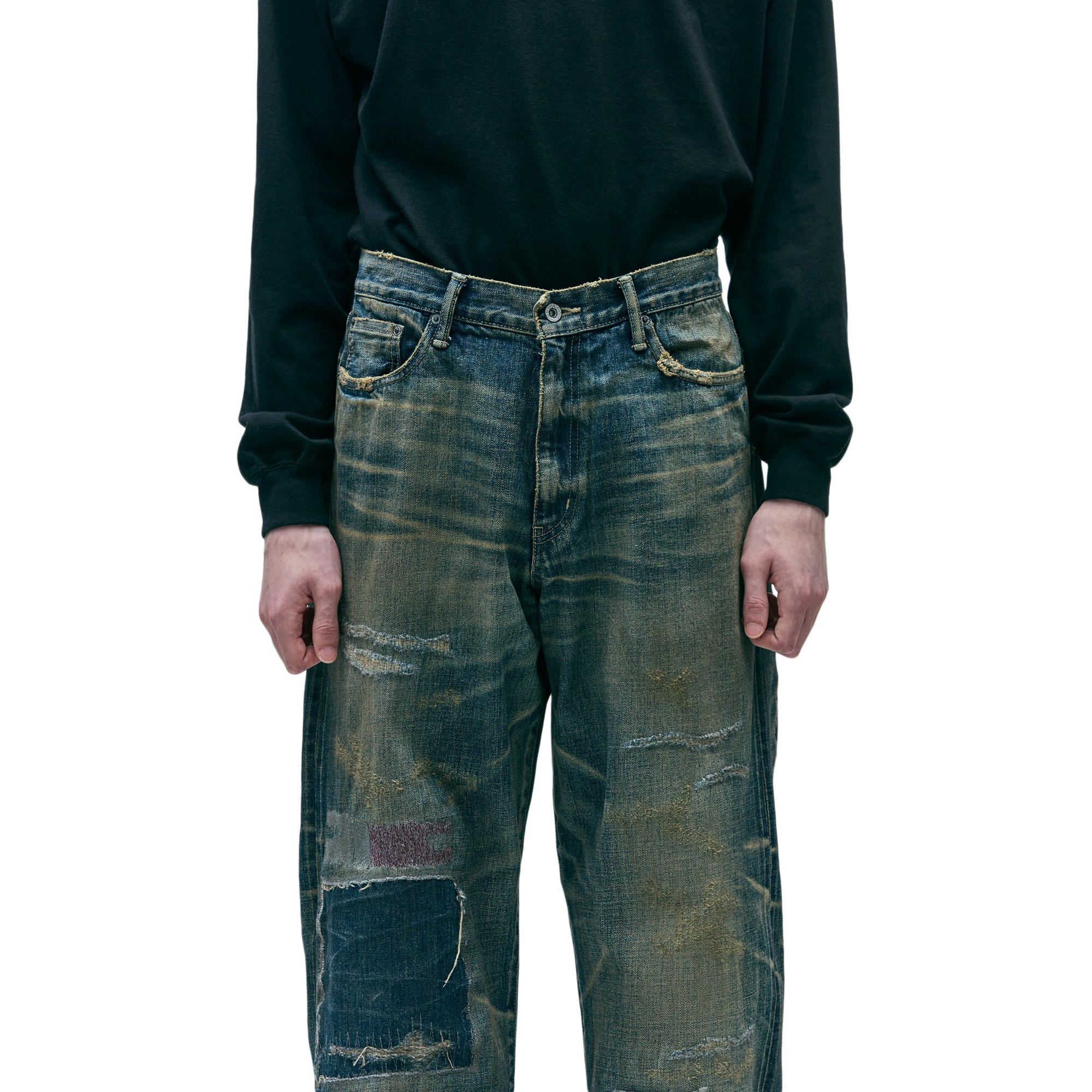 Neighborhood Savage Denim Dp Wide Pants Indigo 252XBNH-PTM07