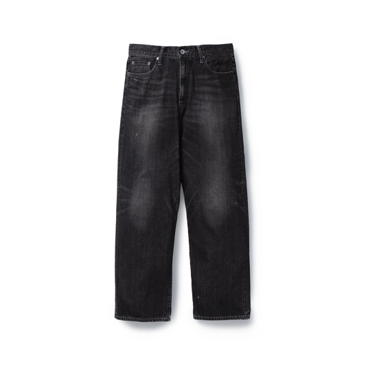Neighborhood Washed Denim Dp Wide Pants Black 252XBNH-PTM04