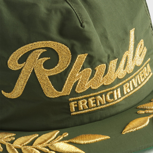 R H U D E French Riviera Hat Green/Gold