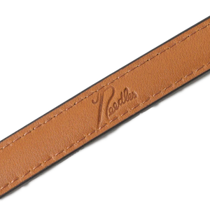 Needles Peace Buckle Narrow Belt Steer Leather Brown