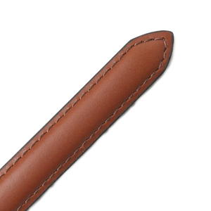 Needles Peace Buckle Narrow Belt Steer Leather Brown
