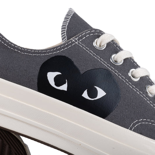 Comme Des Garcons Play x Converse CT70 Black Heart Low Top Sneakers Grey AZ-K121-001
