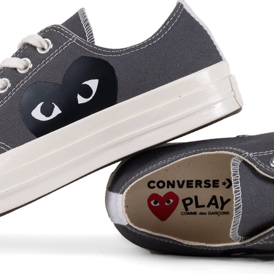Comme Des Garcons Play x Converse CT70 Black Heart Low Top Sneakers Grey AZ-K121-001