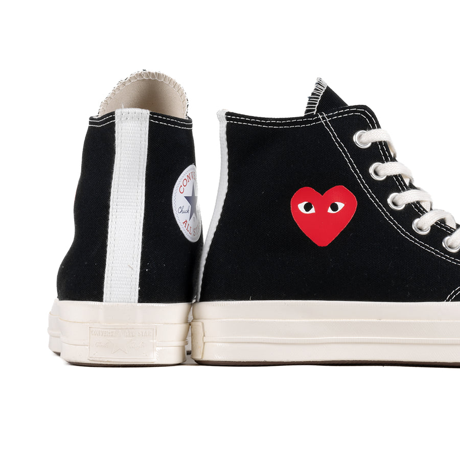Comme Des Garcons Play x Converse CT70 Small Red Heart High Top Sneakers Black AZ-K129-001