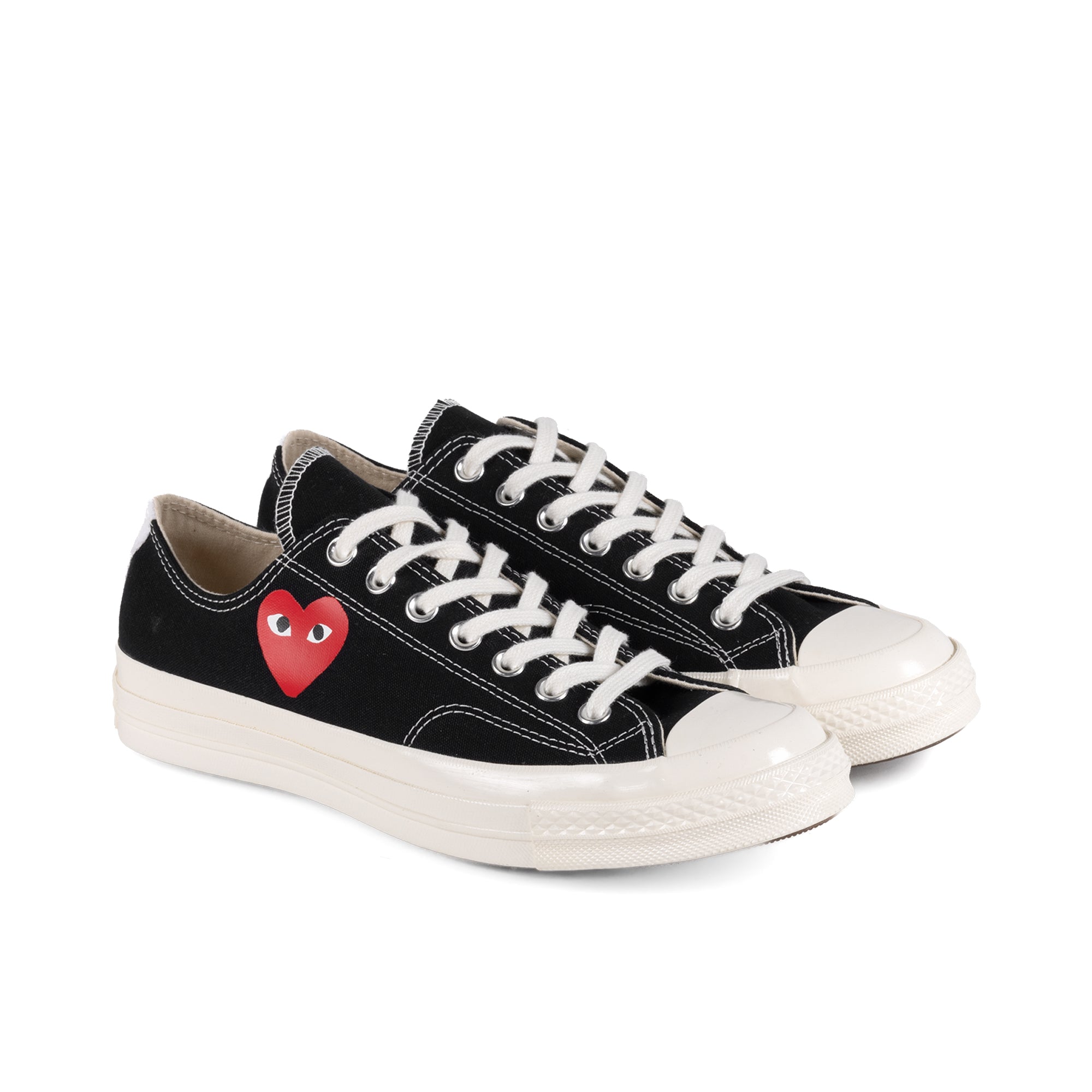 Comme Des Garcons Play x Converse CT70 Small Red Heart Low Top Sneakers Black AZ-K128-001