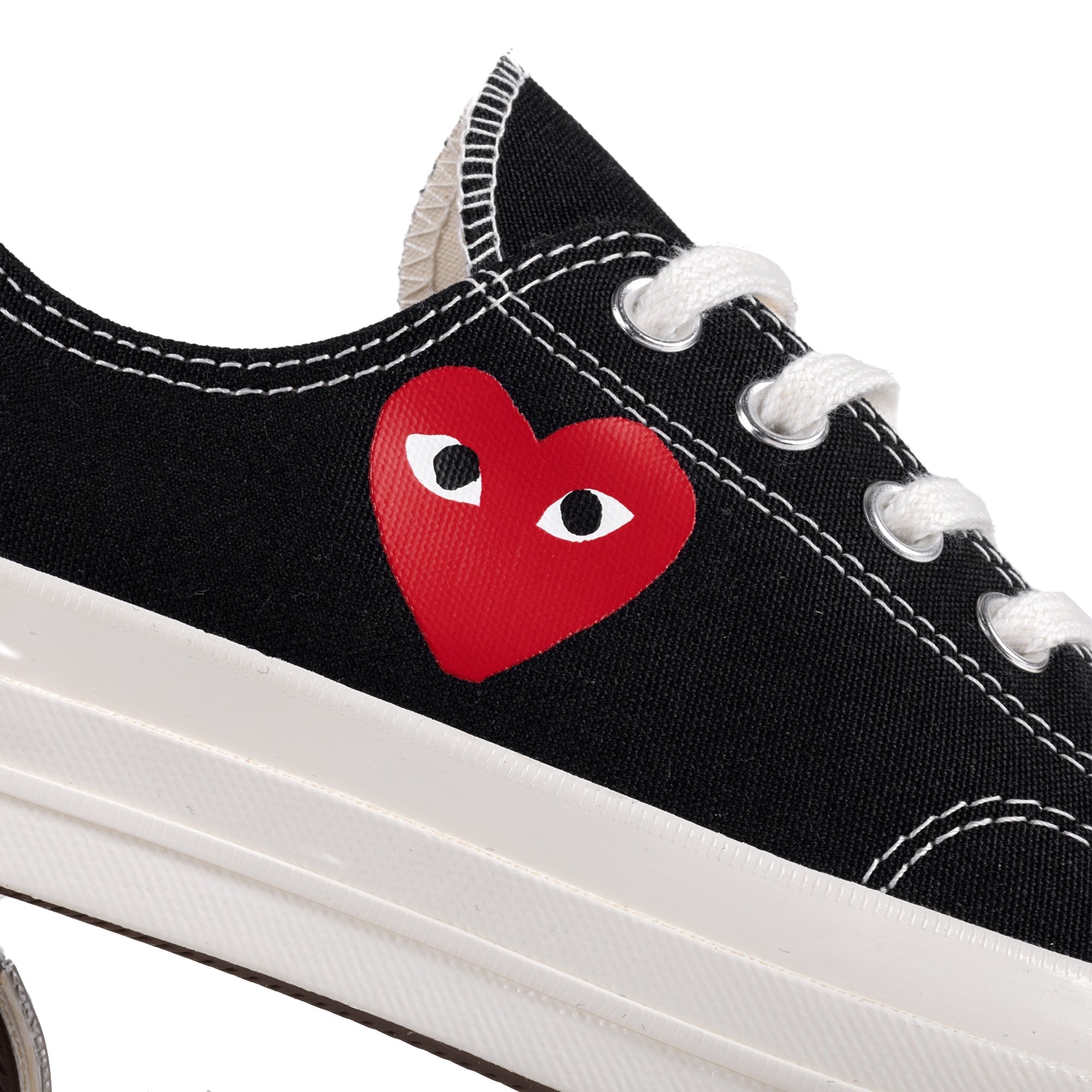 Comme Des Garcons Play x Converse CT70 Small Red Heart Low Top Sneakers Black AZ-K128-001