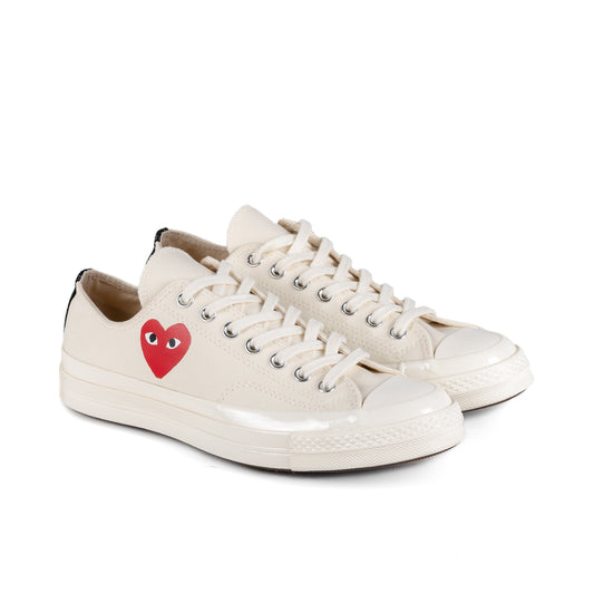 Comme Des Garcons Play x Converse CT70 Small Red Heart Low Top Sneakers White AZ-K128-001