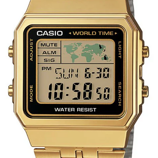 Casio Gents Digital Square A500WGA-1D Gold