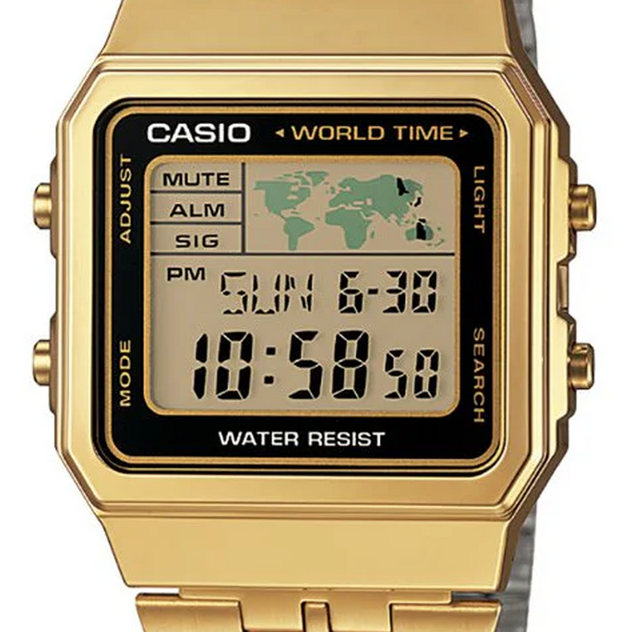 Casio Gents Digital Square A500WGA-1D Gold