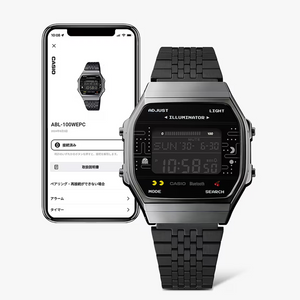Casio Dig Pacman Collab Chrome Plated Case, Black S ABL100WEPC-1 B