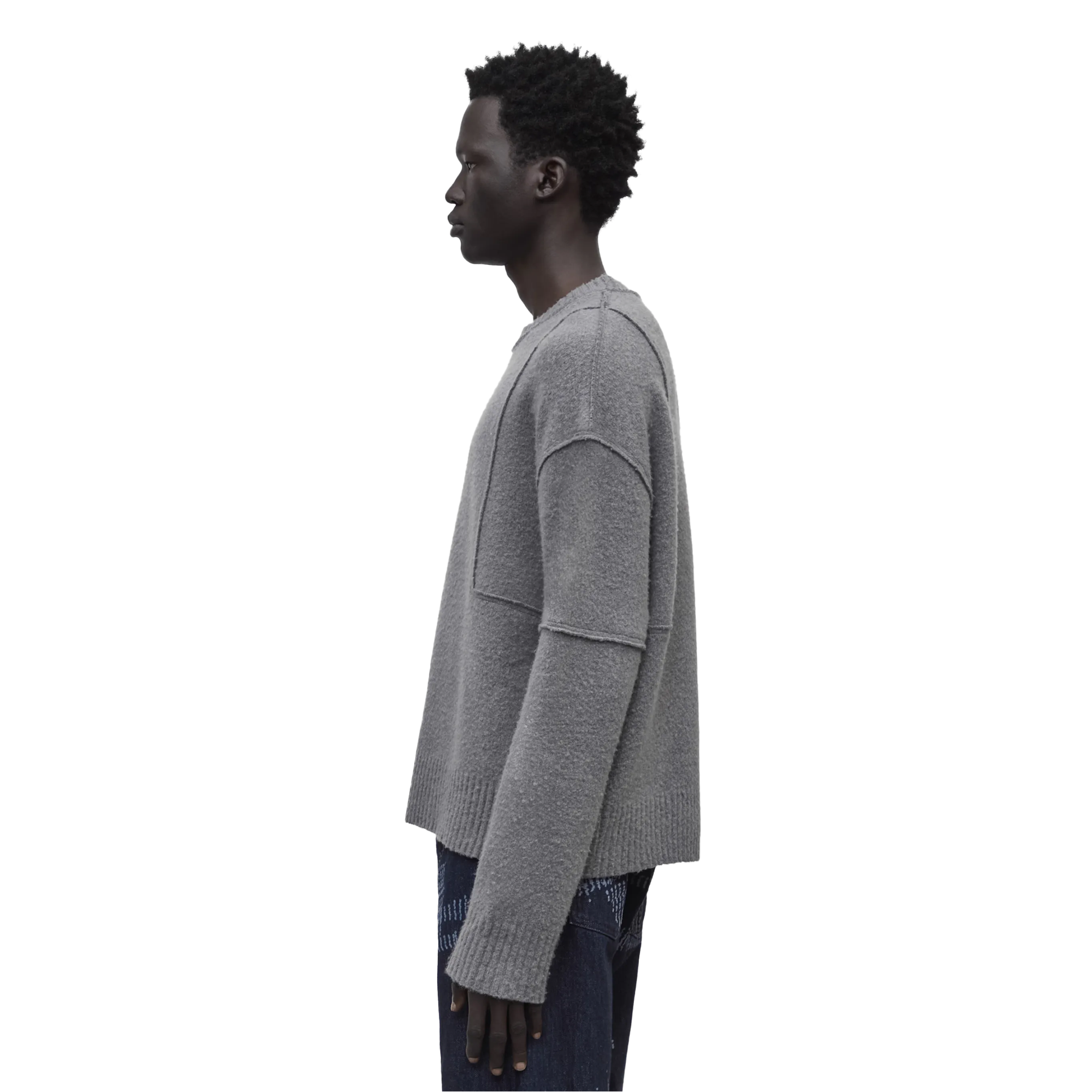 A-COLD-WALL* Construct Knit Crewneck Grey Slate