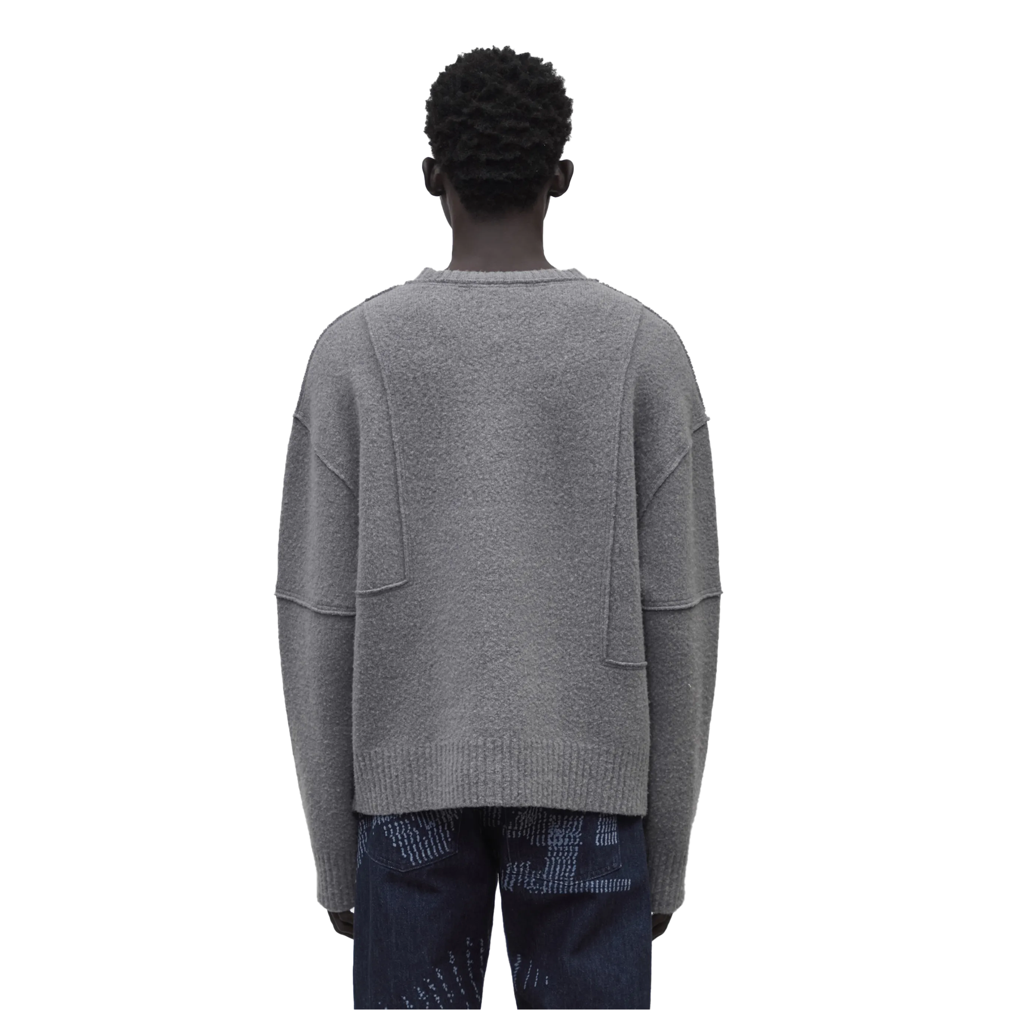 A-COLD-WALL* Construct Knit Crewneck Grey Slate