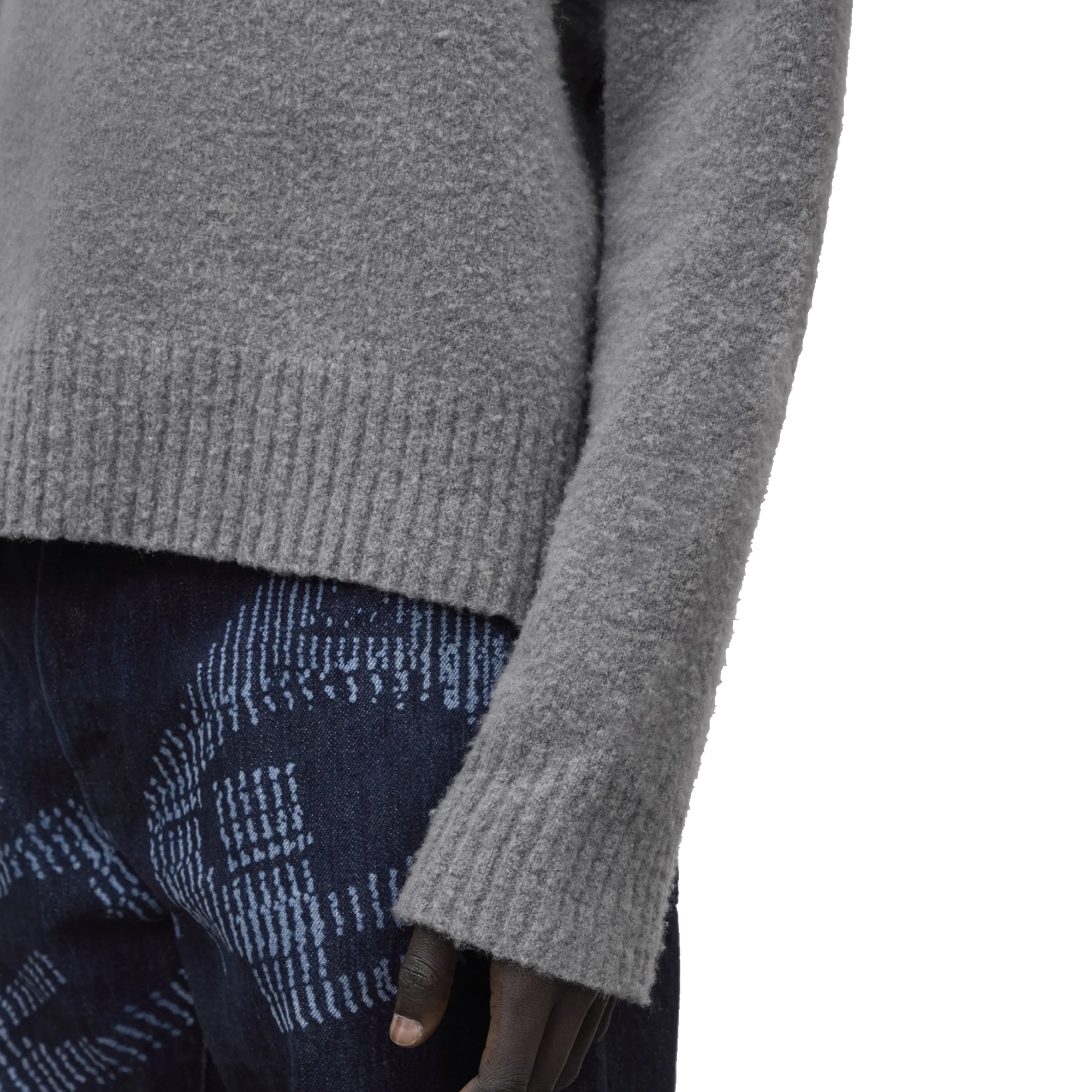 A-COLD-WALL* Construct Knit Crewneck Grey Slate