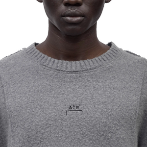 A-Cold-Wall Construct Knit Crewneck Grey Slate