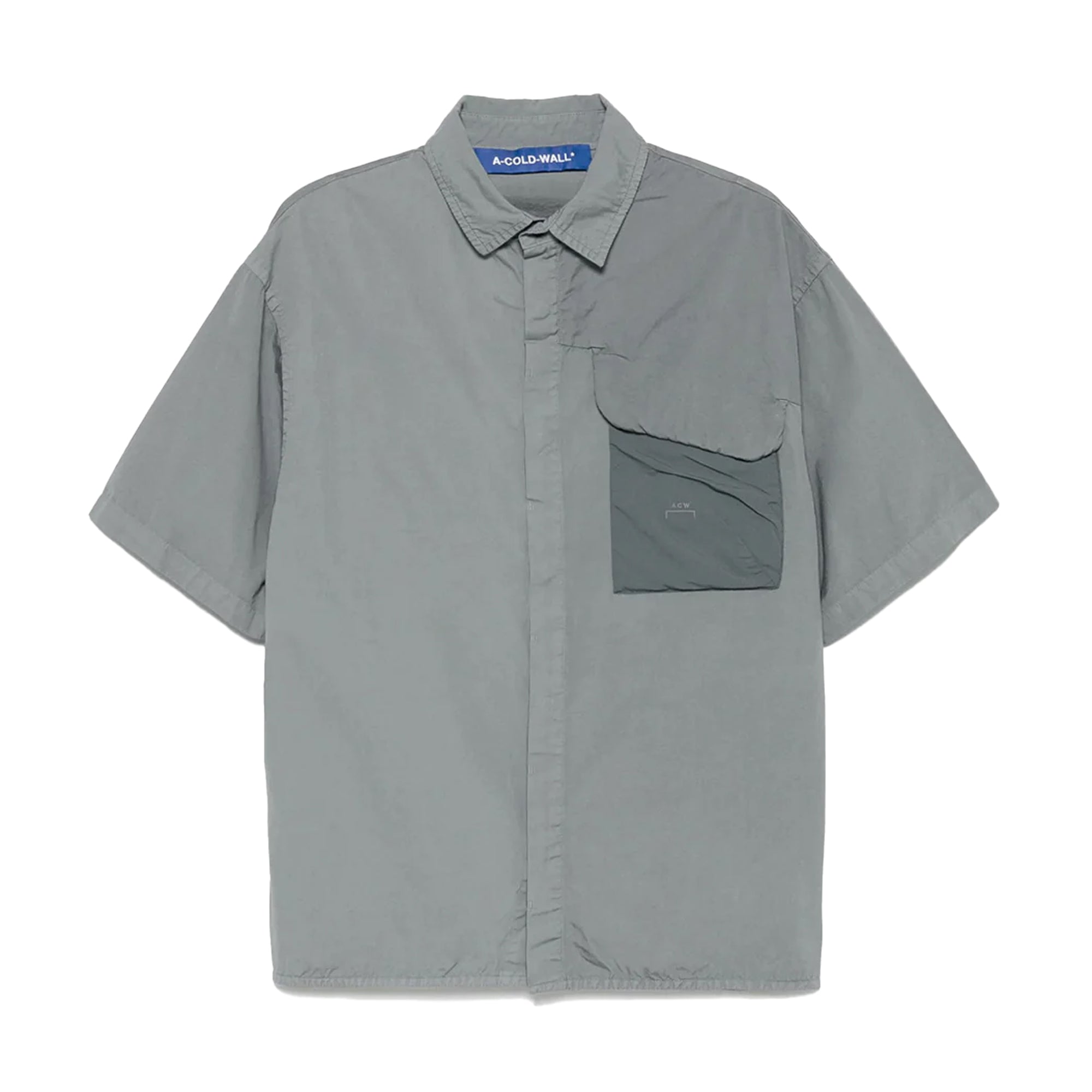 A-COLD-WALL* Brunswick Short Sleeve Shirt Grey Stone ACWMSH167