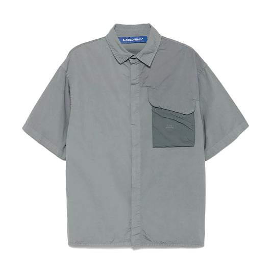 A-COLD-WALL* Brunswick Short Sleeve Shirt Grey Stone ACWMSH167