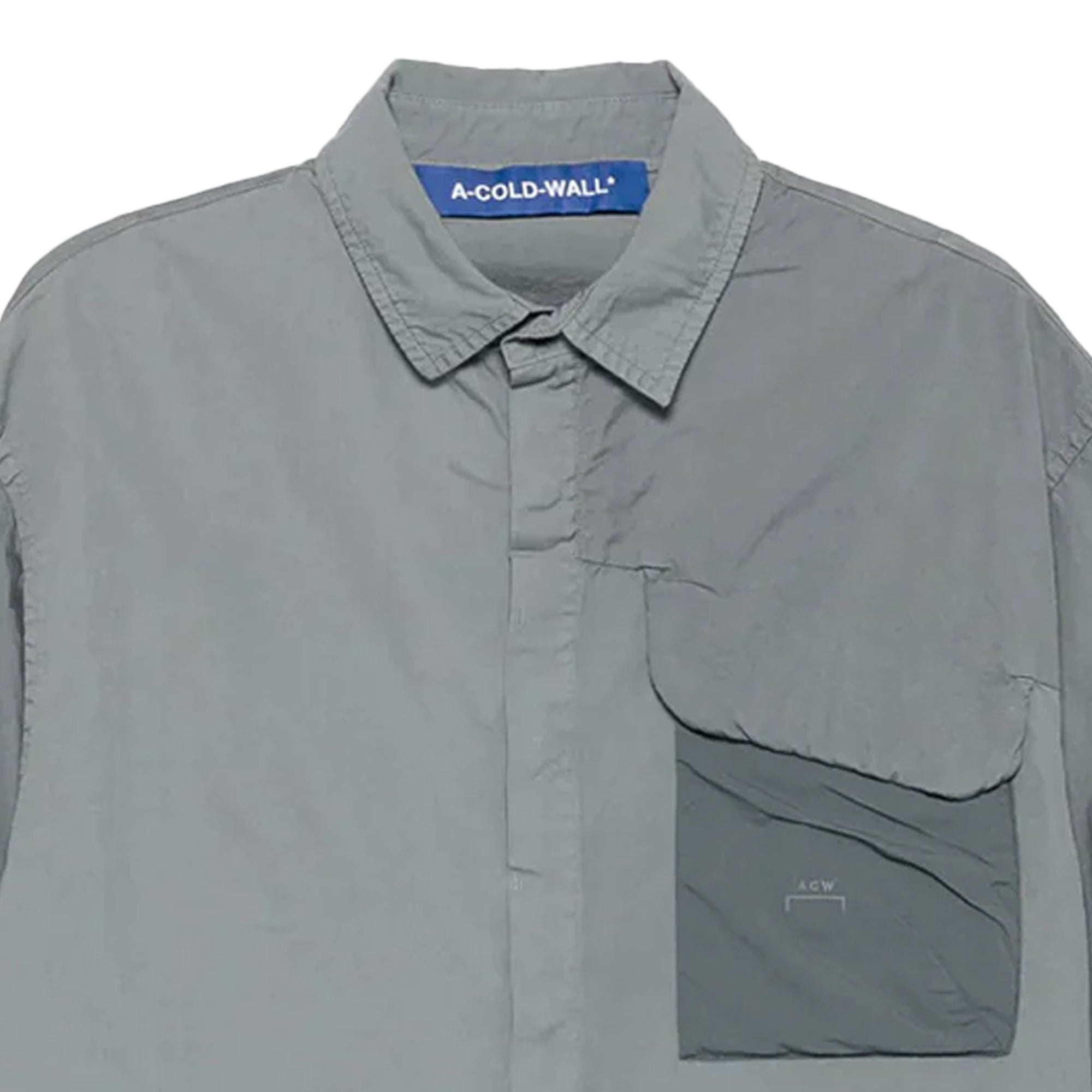 A-COLD-WALL* Brunswick Short Sleeve Shirt Grey Stone ACWMSH167