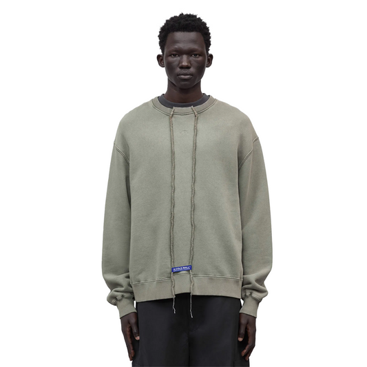 A-COLD-WALL* Fracture Crewneck Grey Green-Olive Green