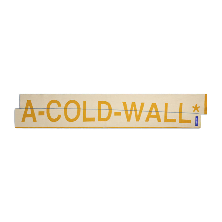 A-Cold-Wall Fracture Scarf Yellow Amber