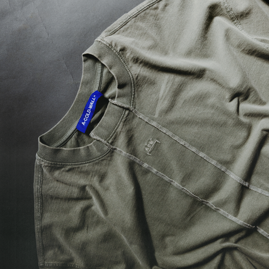 A-COLD-WALL* Fracture T-Shirt Grey-Green Olive Grey