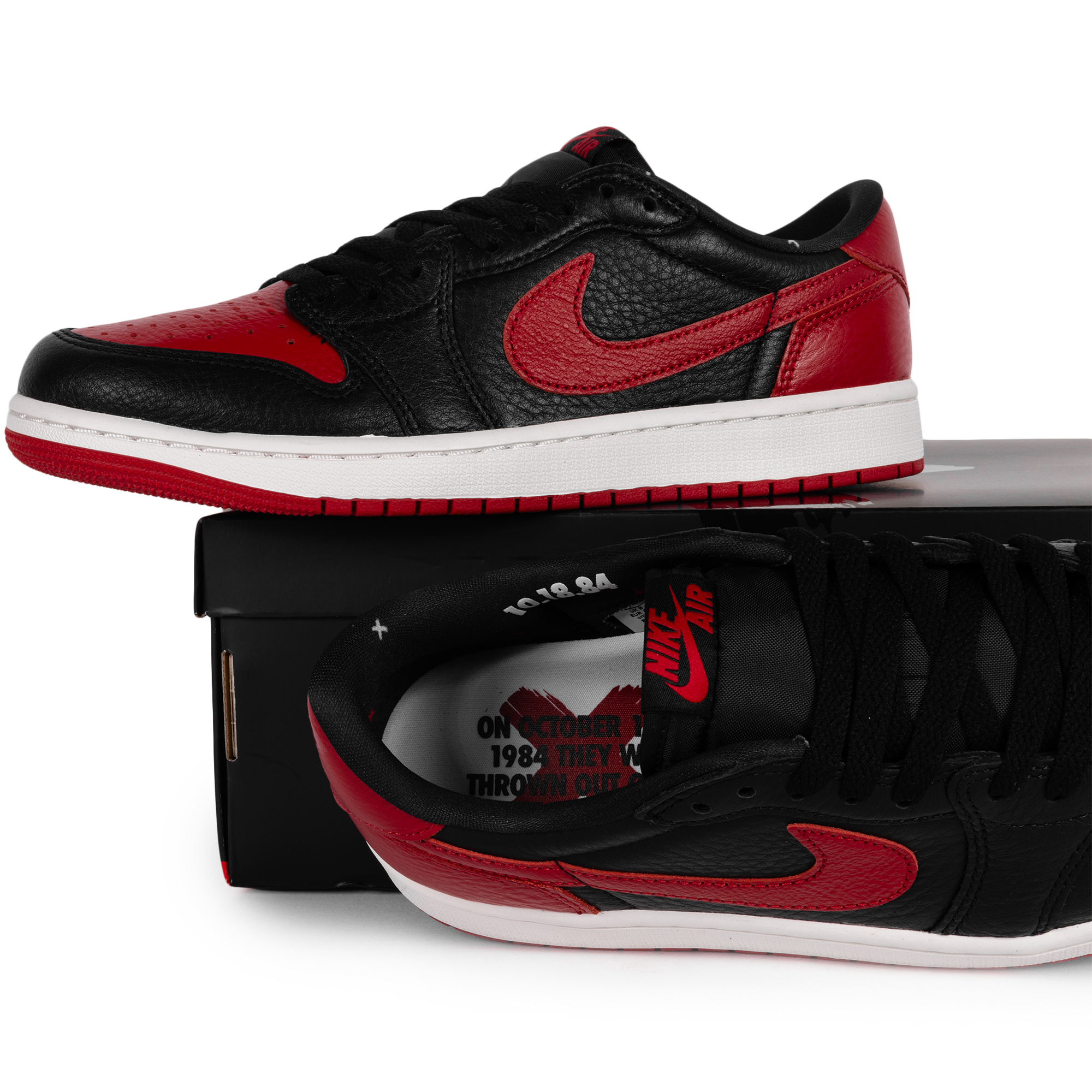 Nike Air Jordan 1 Retro Low OG "Banned" Black/Black/Varsity Red/Summit White IW6276-001