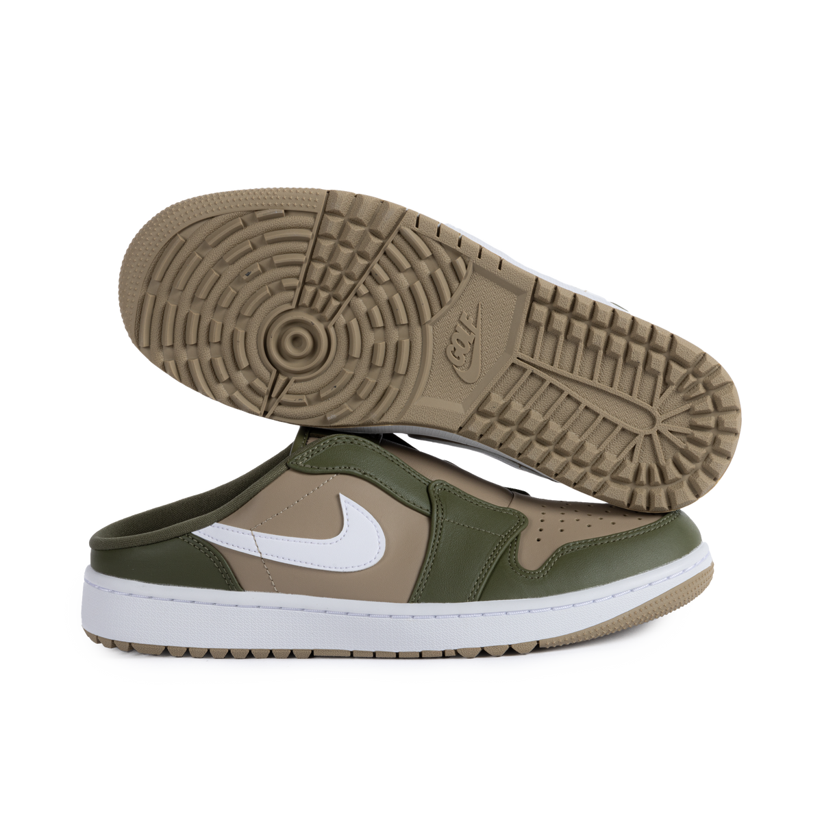 Nike Air Jordan Golf Mule Medium Olive/White/Khaki FJ1214-201