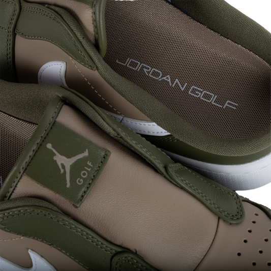 Nike Air Jordan Golf Mule Medium Olive/White/Khaki FJ1214-201