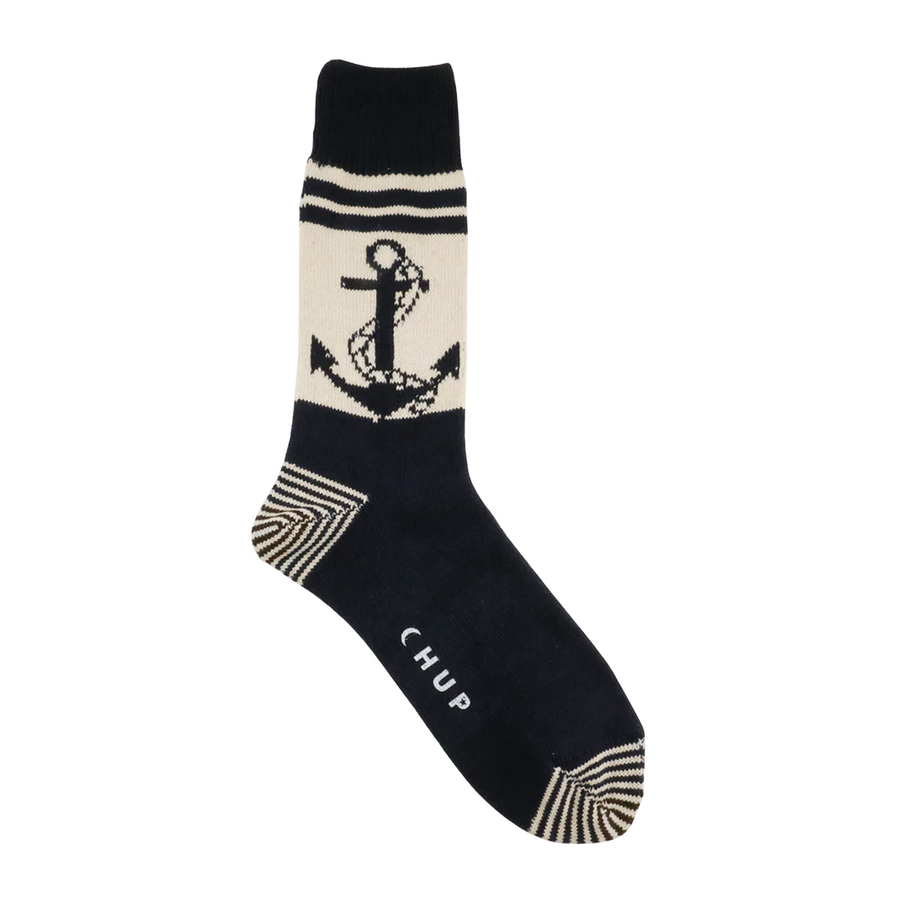 Chup Socks Anchor & Steering Wheel Navy