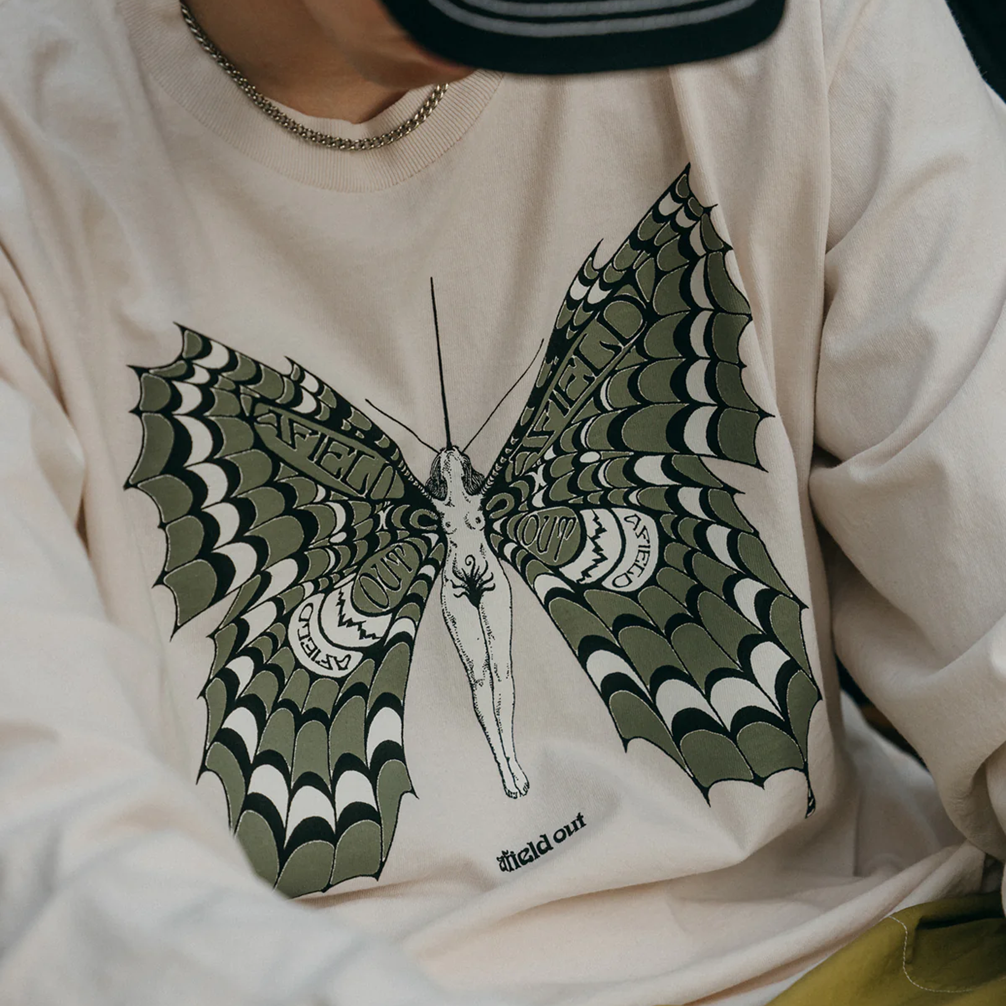 Afield Out Transform L/S Tee Bone