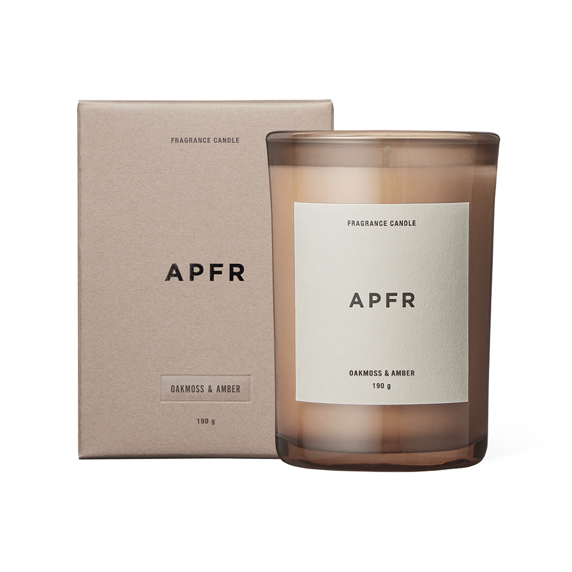 APFR Fragrance Candle "Oakmoss & Amber"